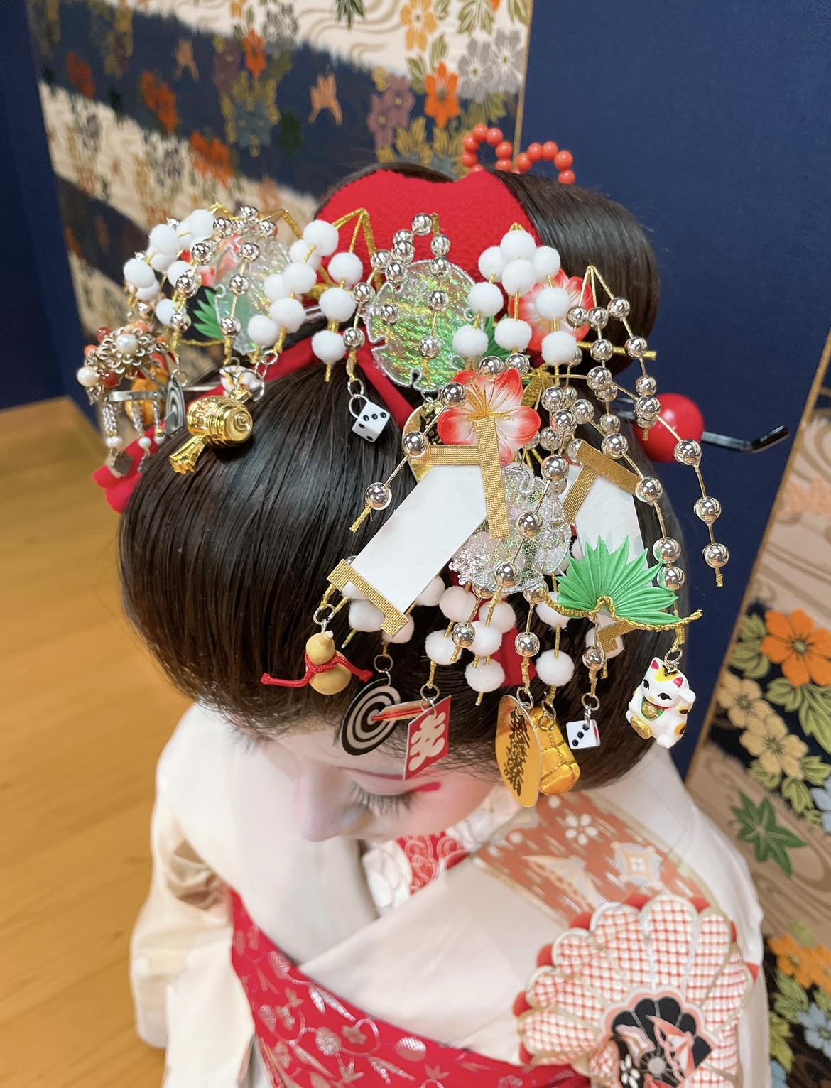 舞妓かんざし 金竹堂 4月桜 かんざし 簪 髪飾り 日本髪 芸者 - 着物